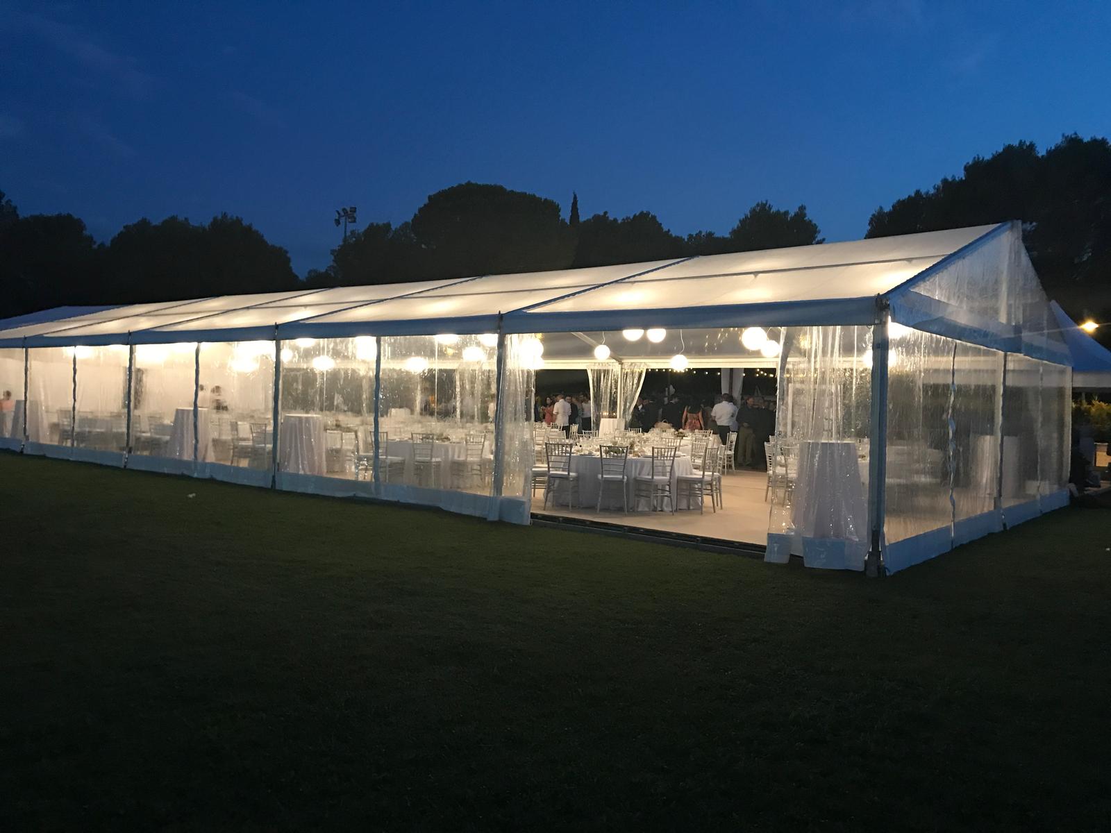 carpa transparente