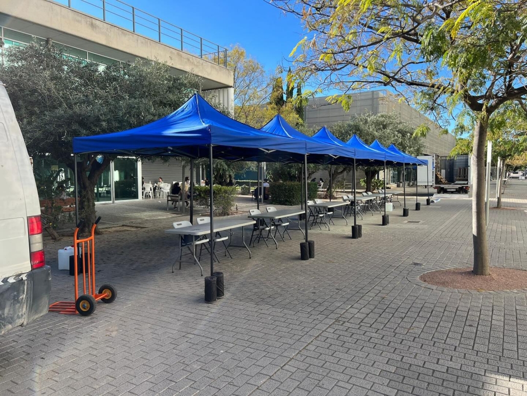 carpa para eventos plegable