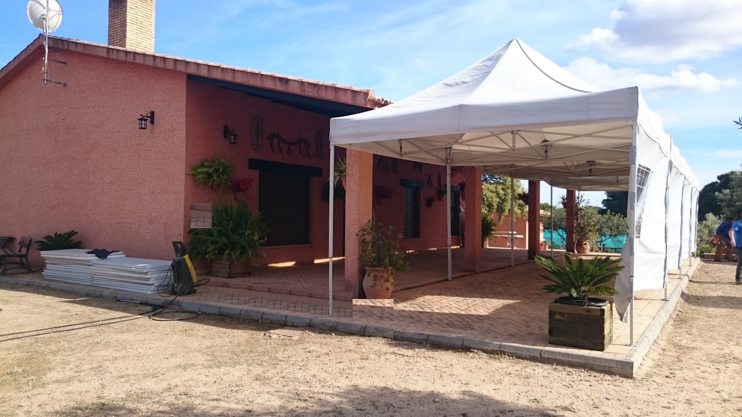 carpa para eventos plegable