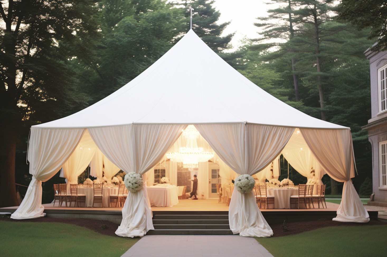 boda civil en carpa